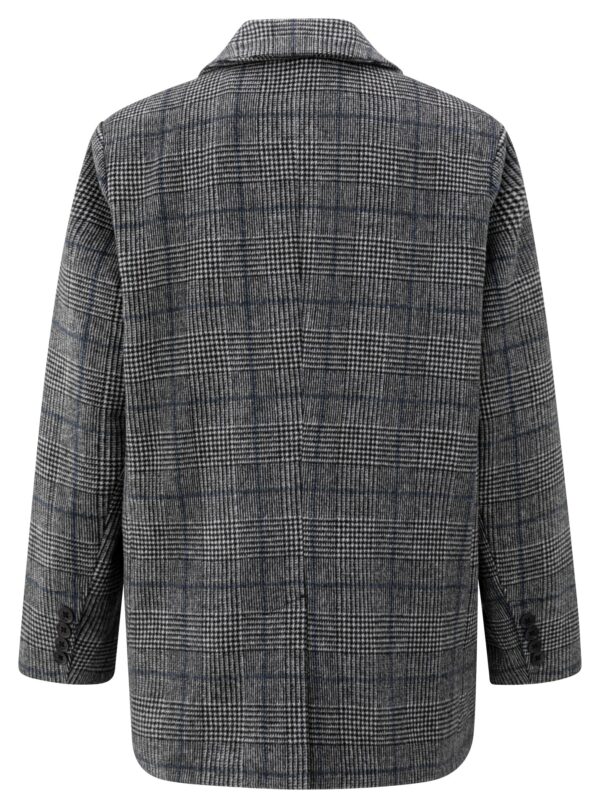 Yaya Karierter Oversize-Blazer, CONTOURS GRAY DESSIN – Bild 2