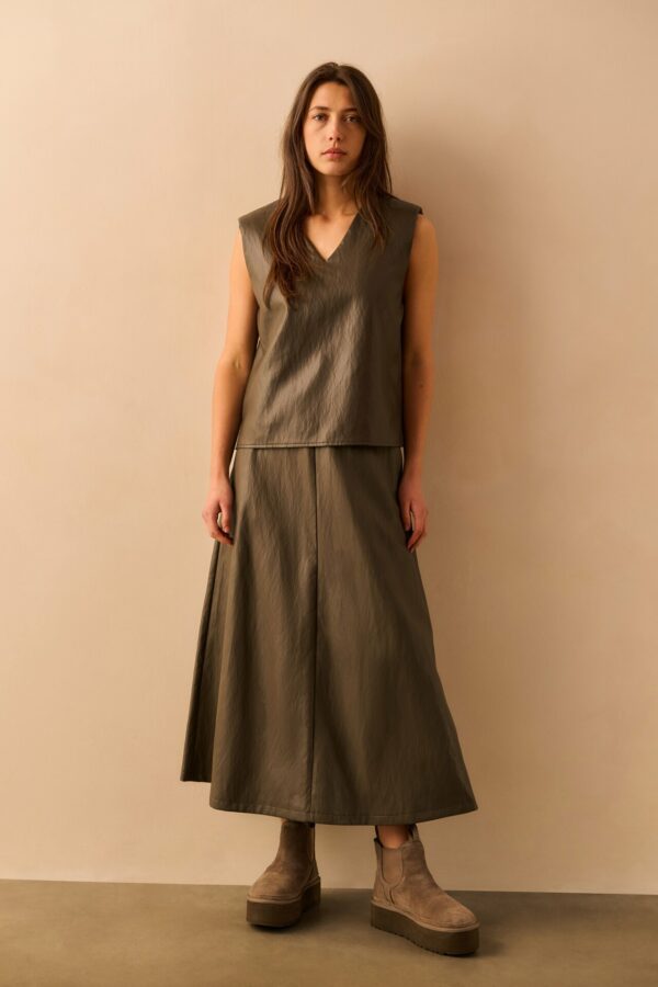 Yaya A-Linien-Midirock, DARK TAUPE GREY – Bild 2
