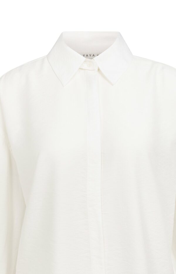 Yaya Shirt with removable collar an, PURE WHITE