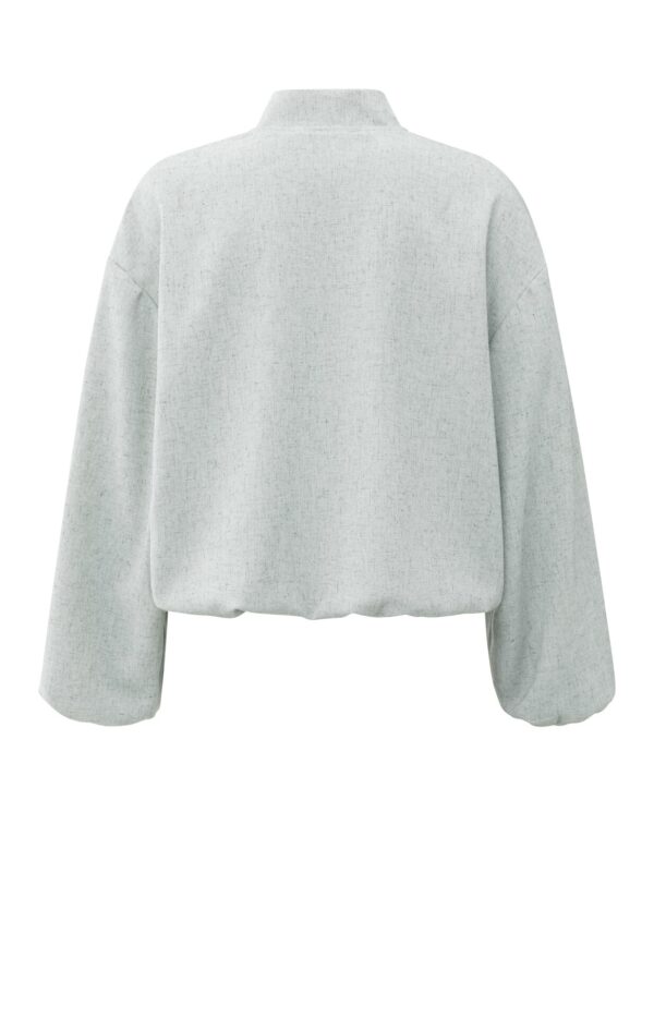 Yaya Jacke Woven oversized jacket, LIGHT GREY MELANGE – Bild 2