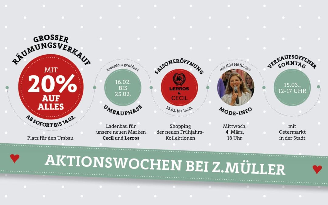 Aktionswochen bei Z.Müller