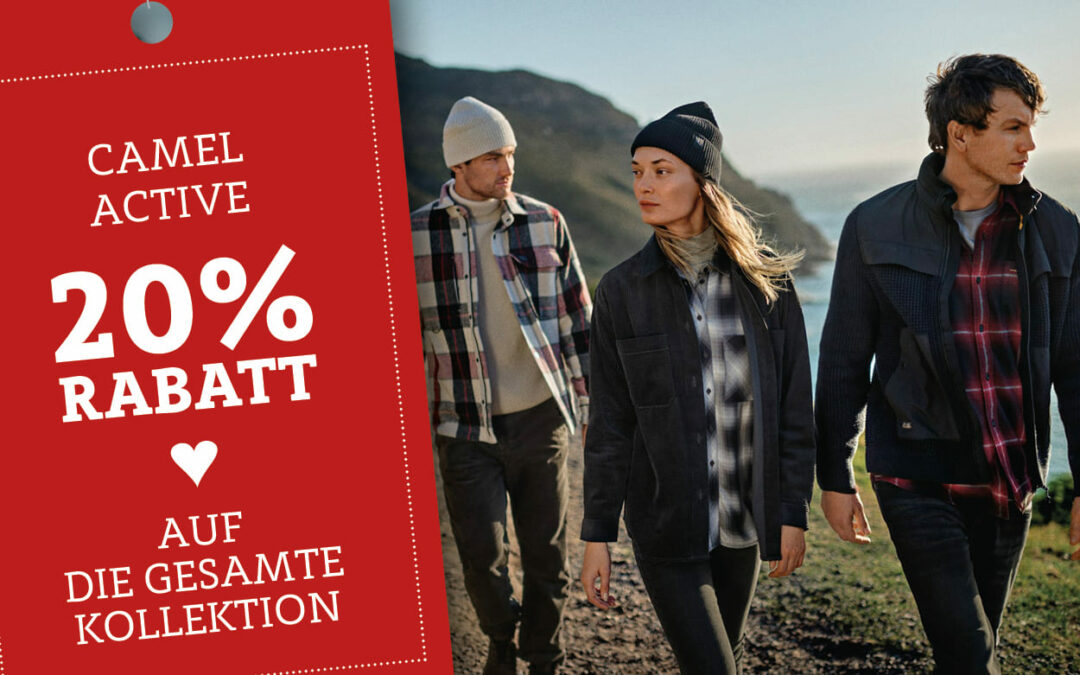 Camel active – 20% Rabatt