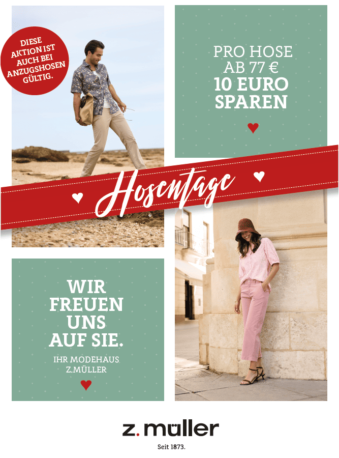 Hosentage 10 Euro sparen