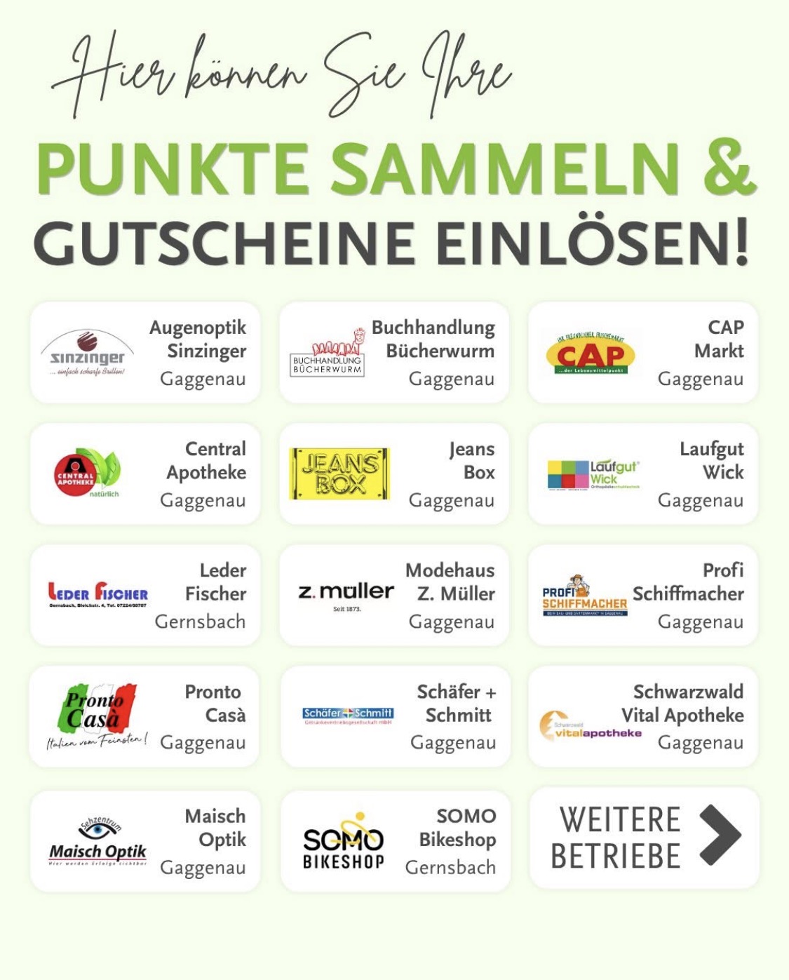 Umtausch Bonuscard